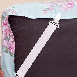 4Pcs Skid Elastische Band Opwaaiveer Voor Lange Strips Vaste Spreien Vellen Tafelkleden Huishoudelijke Producten # Yj