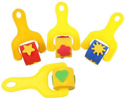 4Pcs Spons Seals Educatief Speelgoed Voor Kinderen Kids Juguetes Jongens Meisjes Kunsten En Ambachten Schilderen Leren Kleurplaten Tekening Sets 1
