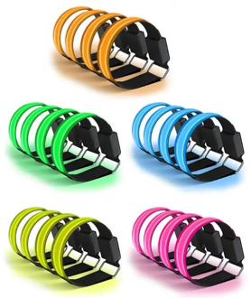 4pcs Sports Glowing Bracelets LED Wristbands Adjustable Running Light for Outdoor Runners Joggers Bike Bicycle Party Light