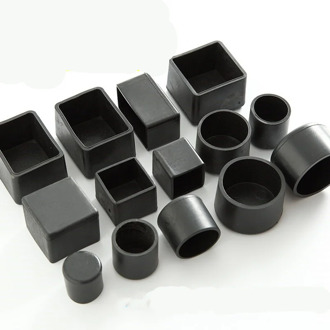 4pcs Square Chair Leg Caps Non-slip Table Foot Dust Cover Socks Floor Protector Pads Pipe Plugs Furniture Leveling Feet Silicone