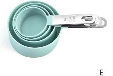 4Pcs Staal Maatbekers Lepels Keuken Bakken Koken Tool Set Maatbeker Maatlepel Set