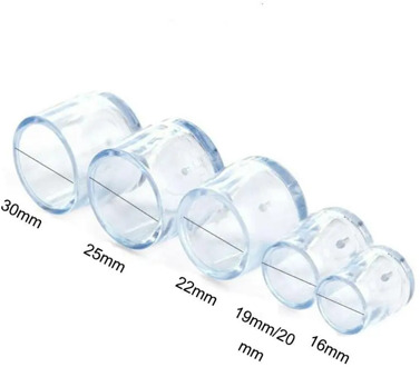 4pcs Table Chair Leg Caps For Home Furniture Foot Protection Non-slip Transparent PVC Covers Hole Plugs