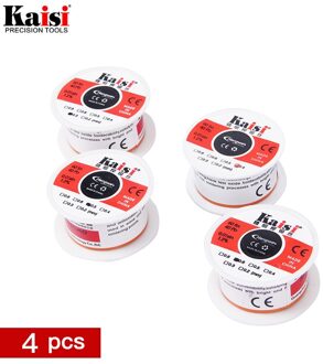 4Pcs Tin Tin Lead Wire Melt Rosin Core Soldeer Soldeer Wire Roll 0.3Mm 0.4Mm 0.5Mm 0.6mm