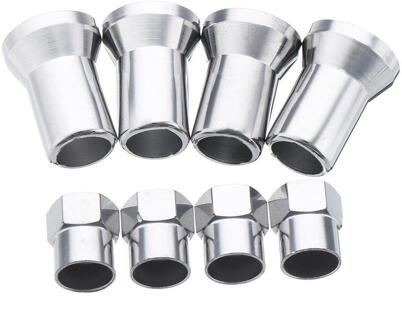 4Pcs TR413 Chrome Auto Truck Tire Wheel Tyre Ventiel Hex Caps Met Mouwen Covers Car Wiel Accessoires