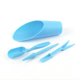 4Pcs Tuin Planter Kits Diy Accessoires Zaaien Vetplanten Transplantatie Zaailingen Geplant Gereedschap Bonsai Meststof Boren Apparaat blauw