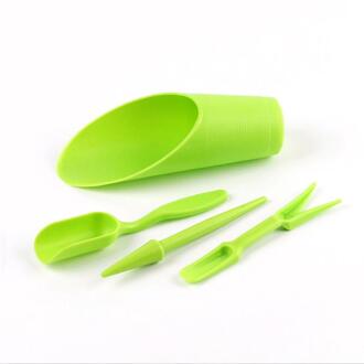 4Pcs Tuin Planter Kits Diy Accessoires Zaaien Vetplanten Transplantatie Zaailingen Geplant Gereedschap Bonsai Meststof Boren Apparaat groen