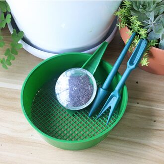 4Pcs Tuinieren Zaaien Gereedschappen Draagbare Dispenser Schifting Pan Zaaier Zaad Spreaders Planter Zaailing Verwijderen Tool Tuin