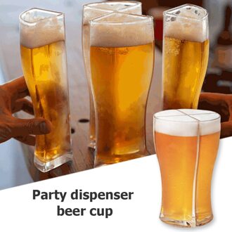 4Pcs Verse Sap Cola Cocktail Whisky Glas Praktische Duurzaam Mok Drinking Game Glas Beker Wijn Divider Wijn Pot Set