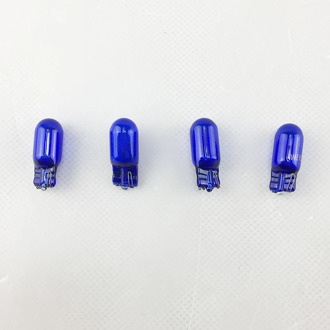 4PCs W5W T10 Xenon 501 Natural Glass Blue 12V 5W 194 T10 W5W W2.1*9.6d Super White 5000K Interior Lighting Maker Lamps Wedge