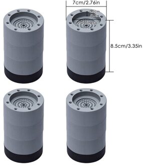 4Pcs Wasmachine Anti-Vibratie Voeten Heavy Duty Wasmachine Droger Pad Meubels Non Slip Verhogen Hoogte Voeten Floor protectors Mat