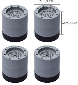 4Pcs Wasmachine Anti-Vibratie Voeten Heavy Duty Wasmachine Droger Pad Meubels Non Slip Verhogen Hoogte Voeten Floor protectors Mat