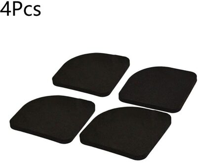 4Pcs Wasmachine Schokabsorptie Pad Trillingen Verminderen Anti-Slip Schokbestendig Eva Foam Mat Zwart Wasmachine Mat