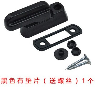 4Pcs Window Deur T Vorm Lock Upvc Vervanging Security Sash Stoorzender Venster Restrictor Slot Met Sleutel Home Security Sash 4stk zwart