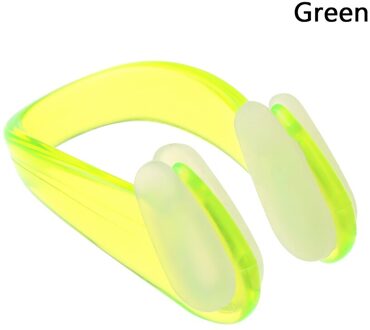 4Pcs Zwemmen Neusklem Oordopjes Pak Zwemmen Kleine Maat Voor Volwassen Kinderen Waterdichte Zachte Siliconen Neusklem Zwembad Accessoires groen