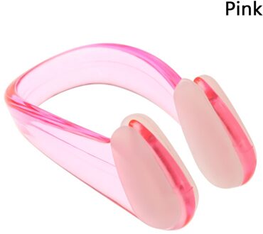 4Pcs Zwemmen Neusklem Oordopjes Pak Zwemmen Kleine Maat Voor Volwassen Kinderen Waterdichte Zachte Siliconen Neusklem Zwembad Accessoires roze