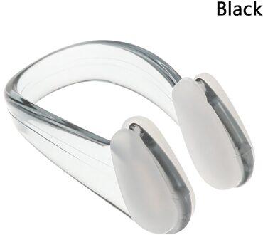 4Pcs Zwemmen Neusklem Oordopjes Pak Zwemmen Kleine Maat Voor Volwassen Kinderen Waterdichte Zachte Siliconen Neusklem Zwembad Accessoires zwart