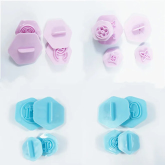 4pcs5pcs 8pcs Famous Brand Cutting Mold Moulds Cake Decoration Tools Fondant Logo Printing Mold Biscuit Cutting Cake Stamp Mould