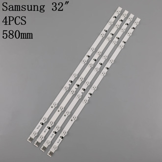 4Pieces/lot 3V LED BACKLIGHT SET FOR SAMSUNG UE32EH5000 TV 32F-3535LED-40EA FROM LTJ320HN07-V A 100%NEW 580MM 10LED