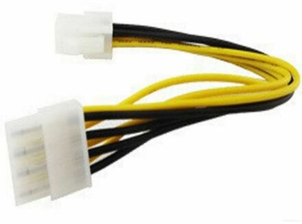 4Pin Female to 8 Pin Male CPU PSU Cable, 15CM - small