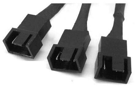 4pin to 1*4Pin and 2*3Pin PWM extender cable 4pin to 3 Ways Y Splitter Cable 27cm - small