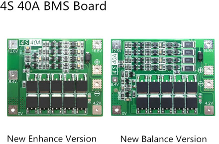 4S 40A Li-ion Lithium Battery Protection Board 18650 Charger PCB BMS For Drill Motor 14.8V 16.8V Enhance/Balance
