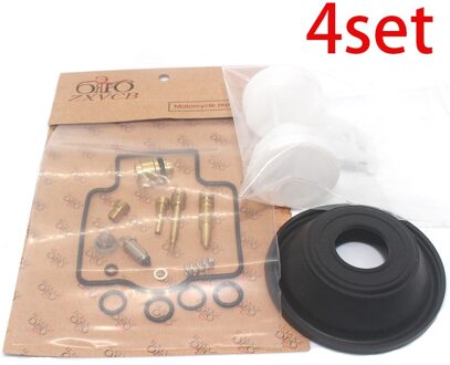 4Set Voor ZXR400 1991-1999 Zxr 400 Motorfiets Carburateur Reparatieset Float Vacuüm Membraan