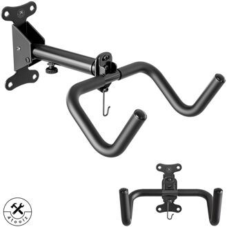 4toolz® Fiets Ophangbeugel Opklapbaar - Wandbeugel voor fiets Zwart