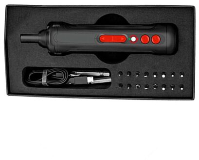 4V Mini Elektrische Schroevendraaier Set Smart Snoerloze Elektrische Schroevendraaiers Usb Oplaadbare Handvat 26 Bit Set Boor Reparatie Tools