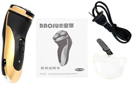 4W Elektrische Razor 3 Blades Roterende Oplaadbare Elektrische Scheerapparaat Draagbare 4W Elektrische Scheermes Met LED Verlichting Functie