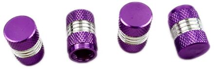 4X Auto Vrachtwagen Bike Tire Velgen Stem Air Ventieldopjes Tyre Cover Aluminium Handig Duurzaam Band Cap Auto Reparatie gereedschap paars