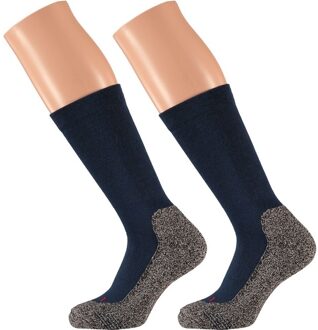 4x Blauwe wandelsokken heren maat 42/45 - 4 paar