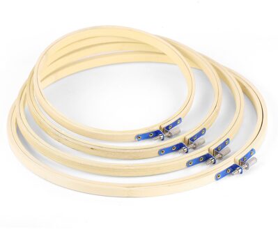 4x Borduren Hoepel Bamboe Cirkel Borduurwerk Kruissteek 17 20 23 26Cm