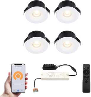 4x Cadiz - Mini LED spotjes 12V IP44 Wit