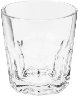 4x Drink water glazen van 250ml Transparant