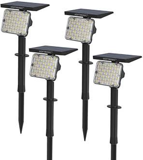 4x Eagle Solar prikspot Zwart IP65 3000K & 4000K