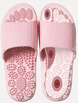 4x Indoor Vouwen Strand Schoenen Zachte Ademend Voet Massage Slippers Sandalen paars grijs