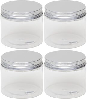 4x Kunststof weckpot/inmaakpot 150 ml met schroefdeksel - Action products