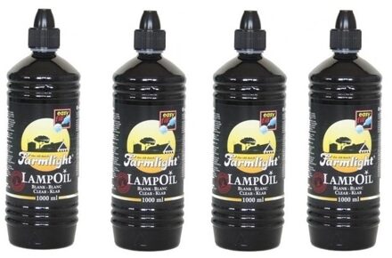 4x Lampenolie 1 liter + aansteker