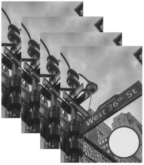 4x Luxe schrift A5 formaat groene harde kaft