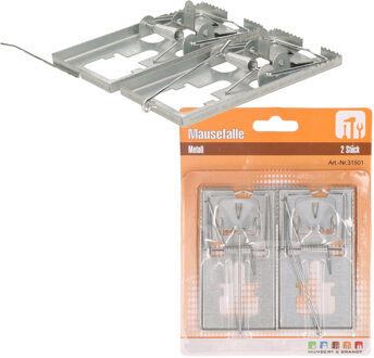 4x Muizenvallen/muizenklemmen 10 cm - Ongediertebestrijding/ongediertewering tegen muizen