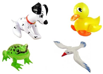 4x Opblaasbare boerderij dieren Multi