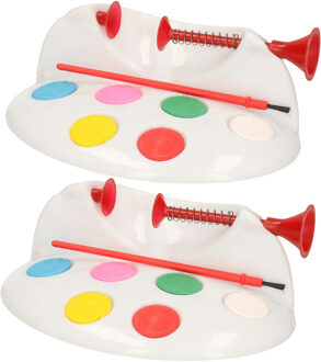 4x Paaseieren schildersetje 6 kleuren