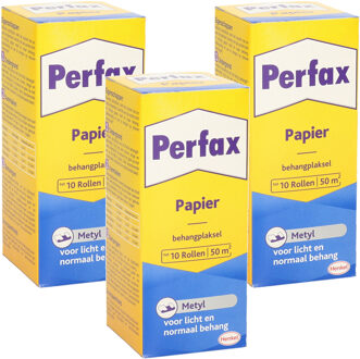 4x pakken Perfax metyl behanglijm/behangplaksel 125 gram