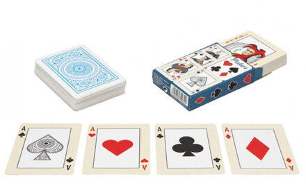 4x Poker/kaartspel speelkaarten Engelstalig
