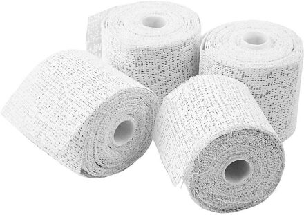 4x Rollen gips gaas/gipsverband - 5 x 2700 cm - Gipsrollen - Zwanger - Gipsbuik - Maskers