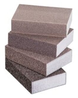 4x Schuren Sponzen Zand Blok Houten Meubelen Metalen Ontroesten Polijsten Schuurpapier Draagbare En Handige