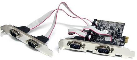 4x Seriele RS232 *LP Bracket* PCI-E 1