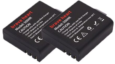 4x Sj4000 Batterij Met Case + Bateria Sj 4000 Batterij Pack Voor Eken H9 H9R H8PRO H8R Sjcam SJ4000 M10 actie Camera Accessoires 2accu