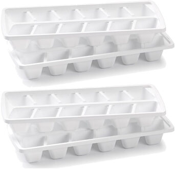 4x stuks Blauwe ijsblokjes vorm 12 kubussen - Action products