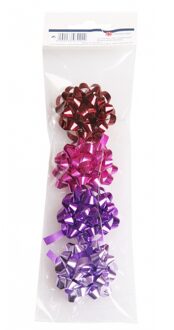 4x stuks Cadeau strikjes mix kleuren